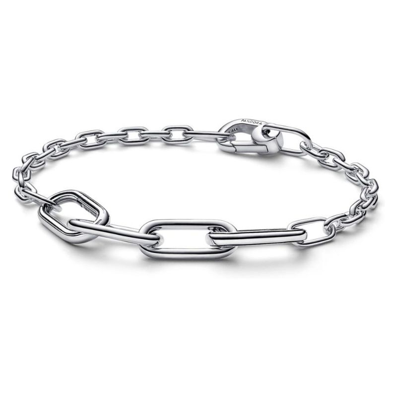 PANDORA - Brazalete Pandora ME Cadena de Eslabones Link Extra Pequeños Plata Esterlina