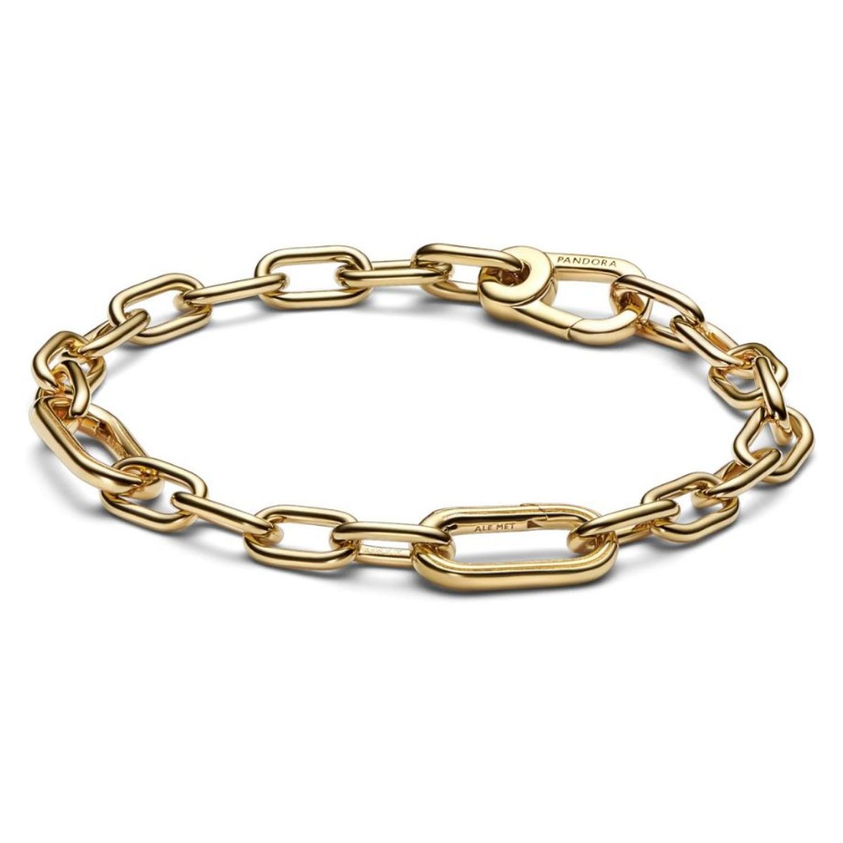 PANDORA - Brazalete Pandora ME Eslabones Link Pequeños Recubrimiento en Oro