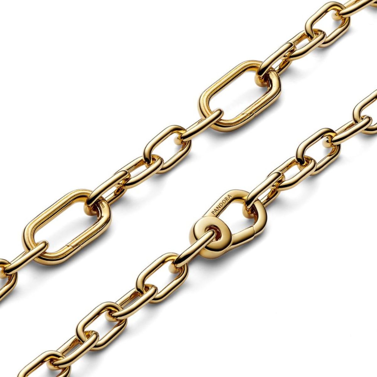 PANDORA - Brazalete Pandora ME Eslabones Link Pequeños Recubrimiento en Oro