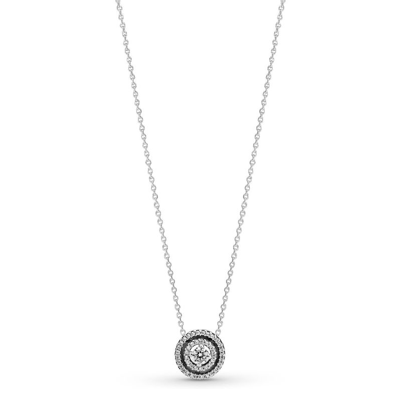 Collar Pandora Doble Halo Brillante Plata Esterlina PANDORA | falabella.com