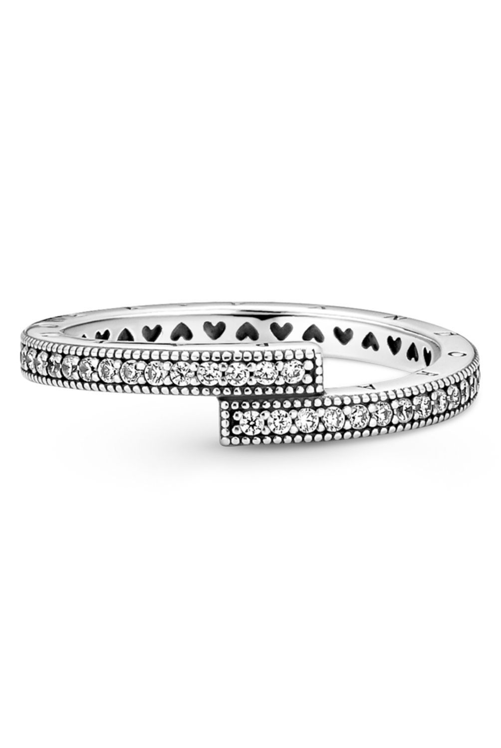 PANDORA - Anillo Pandora Superpuesto Brillante Plata Esterlina