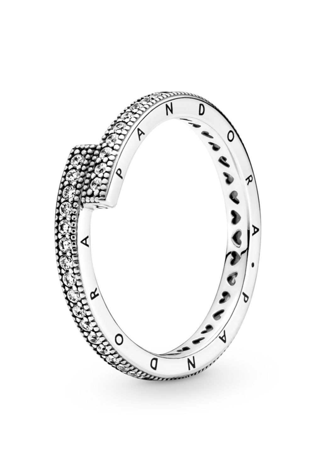 PANDORA - Anillo Pandora Superpuesto Brillante Plata Esterlina