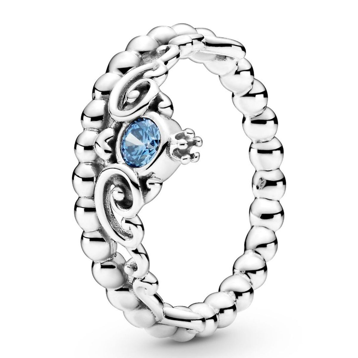 PANDORA - Anillo Pandora Corona Azul Cenicienta Plata Esterlina