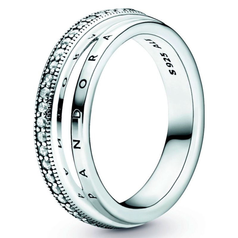 PANDORA - Anillo Pandora Triple Banda Plata Esterlina