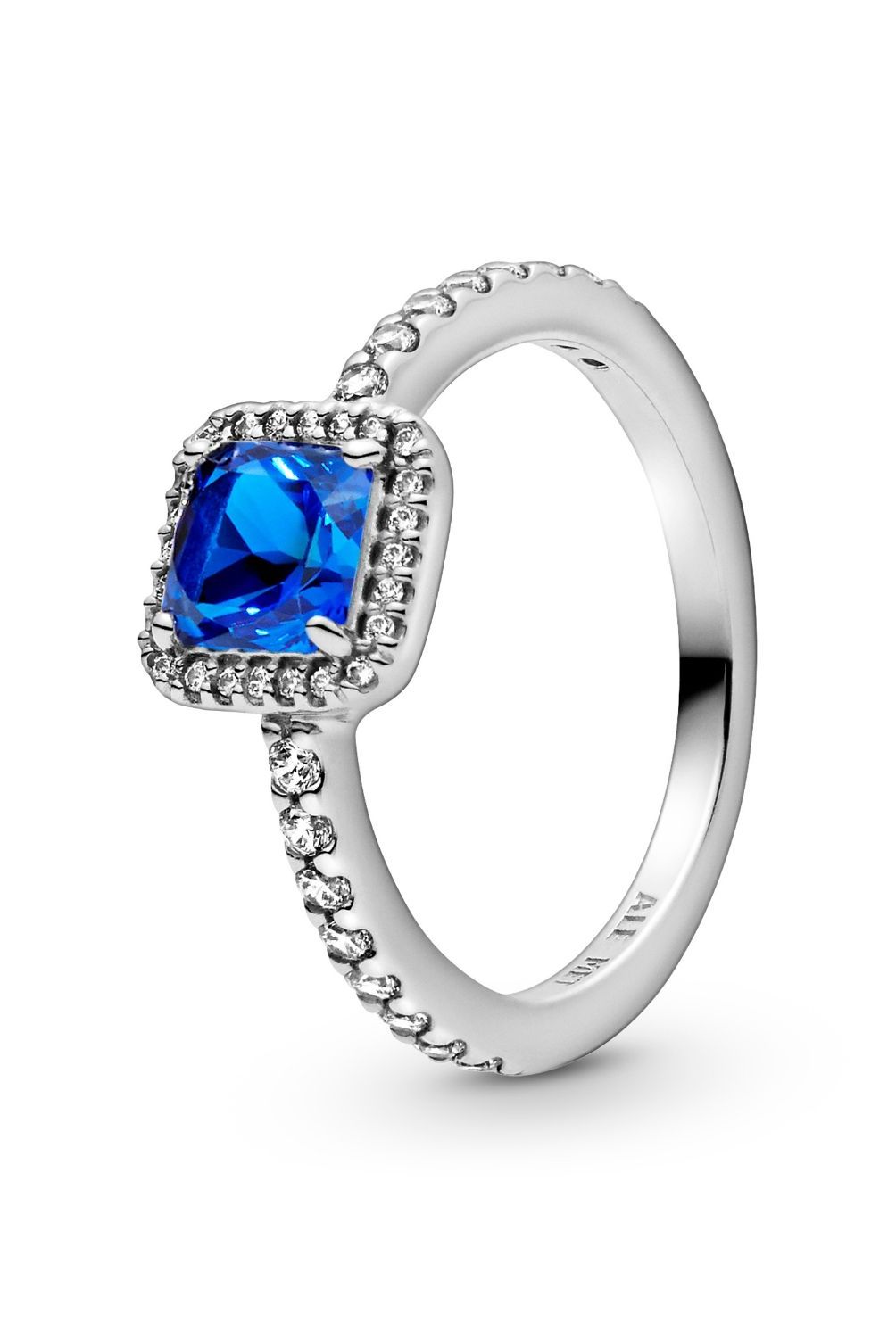 PANDORA - Anillo Pandora Elegancia Atemporal Azul Plata Esterlina 