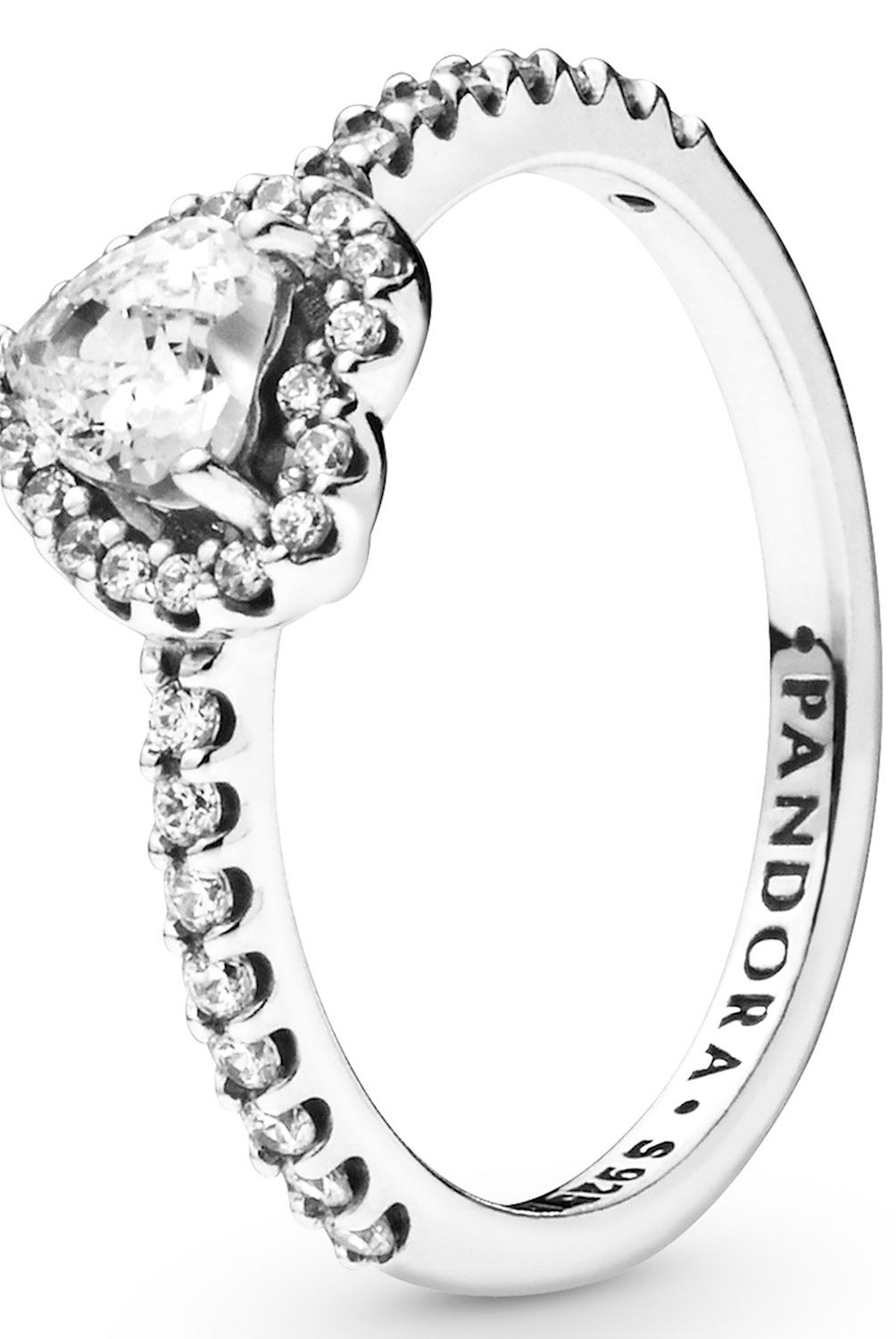 PANDORA - Anillo Pandora Corazón Elevado Plata Esterlina 