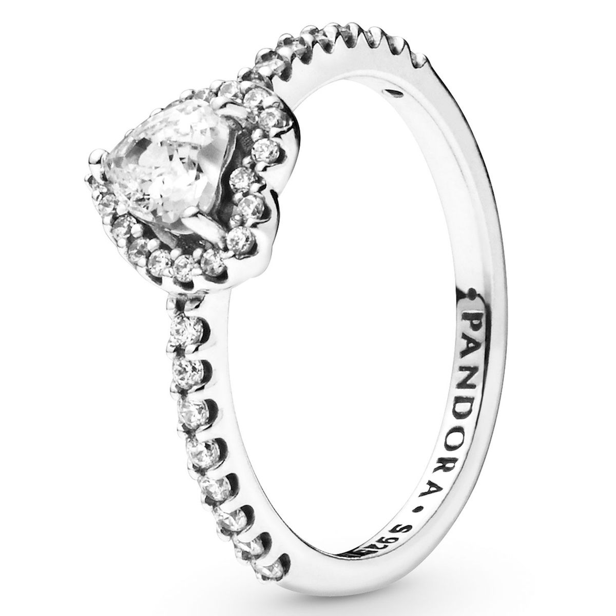 PANDORA - Anillo Pandora Corazón Elevado Plata Esterlina 