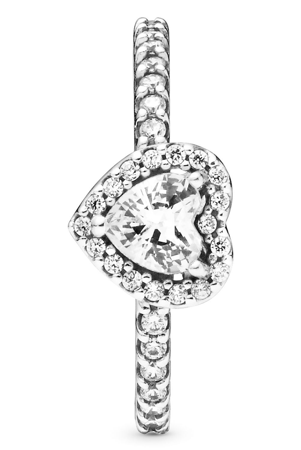 PANDORA - Anillo Pandora Corazón Elevado Plata Esterlina 