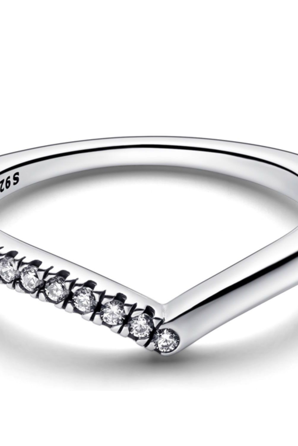 PANDORA - Anillo Pandora Deseo Mitad Brillante Plata Esterlina