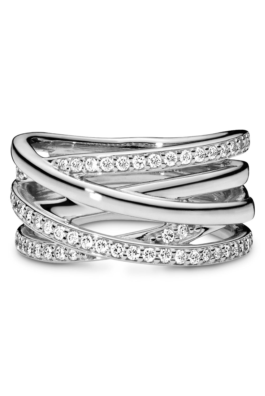 PANDORA - Anillo Pandora Entrelazado esterlin  En Plata Esterlina