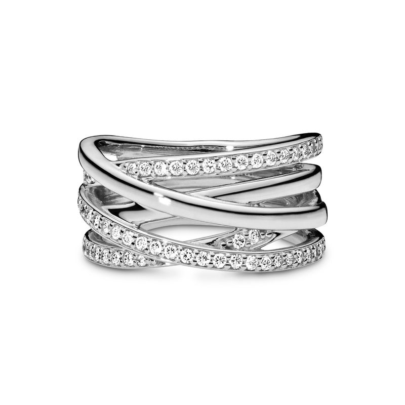 PANDORA - Anillo Pandora Entrelazado esterlin  En Plata Esterlina