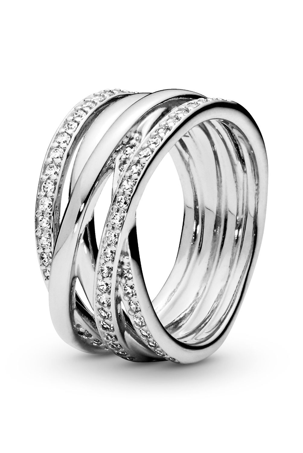 PANDORA - Anillo Pandora Entrelazado esterlin  En Plata Esterlina