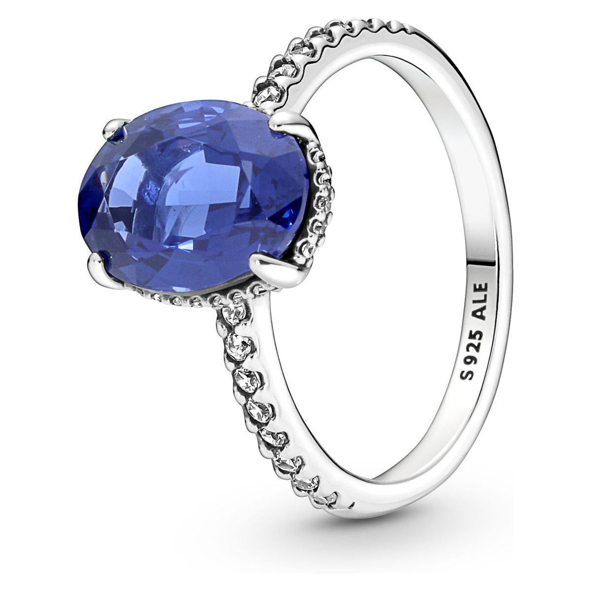 PANDORA - Anillo Pandora de Compromiso Brillante En Plata Esterlina