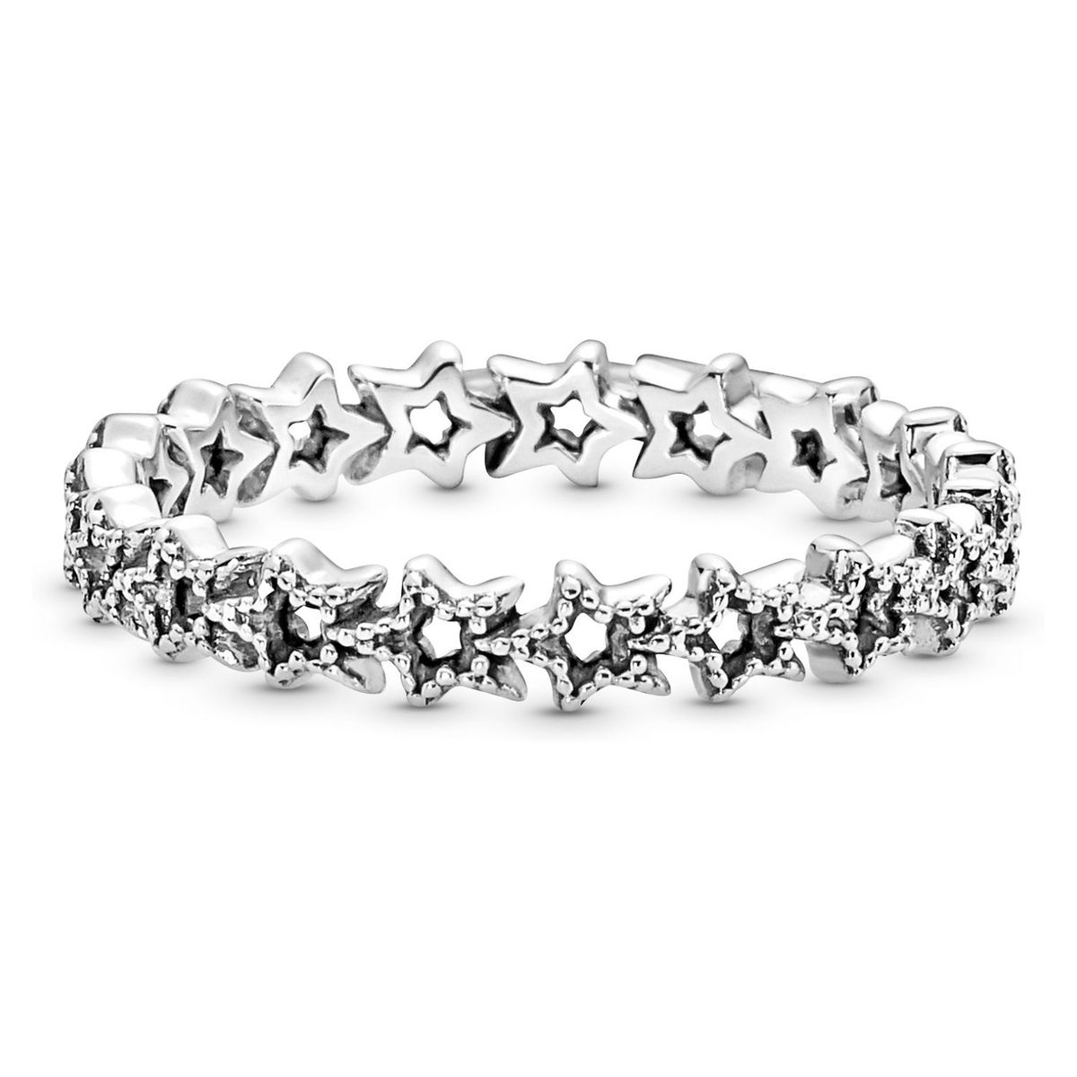 PANDORA - Anillo Pandora Estrellas Asimetricas Plata Esterlina
