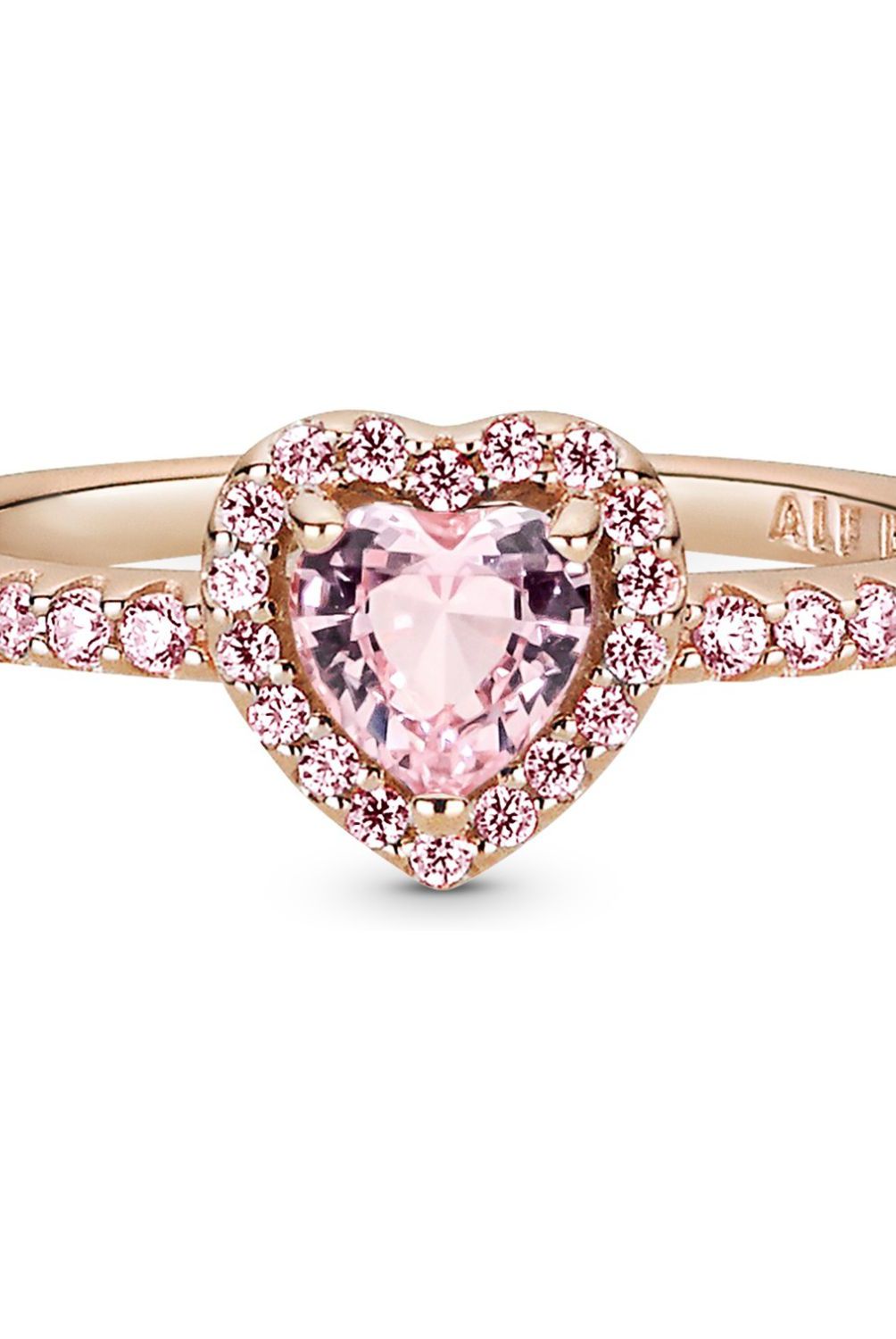PANDORA - Anillo Pandora Brillante rosa eleva  Recubrimiento en Oro Rosa