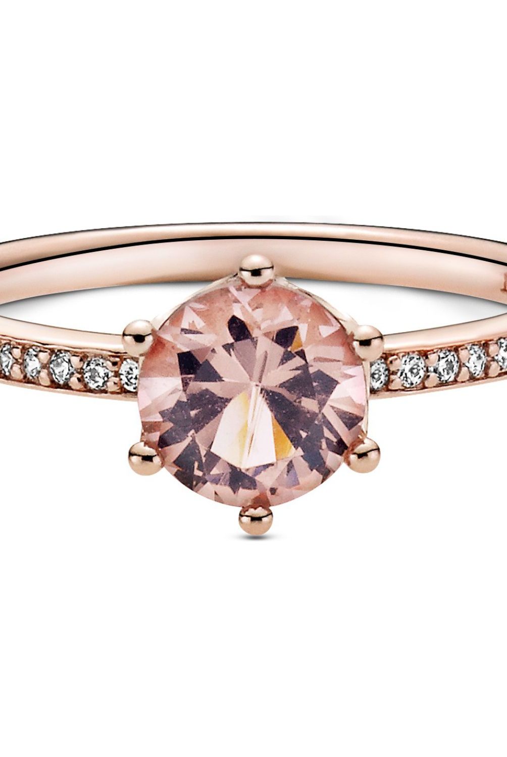 PANDORA - Anillo Pandora Corona Brillante Recubrimiento en Oro Rosa 