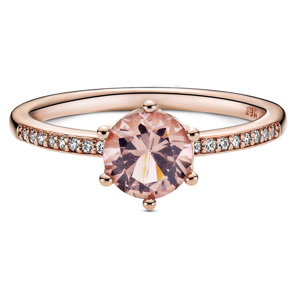 PANDORA - Anillo Pandora Corona Brillante Recubrimiento en Oro Rosa
