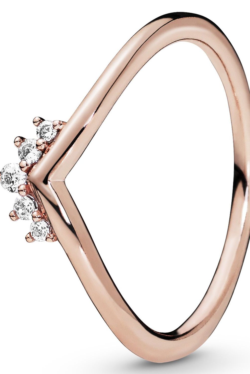 PANDORA - Anillo Pandora Hueso de los deseos  Recubrimiento en Oro Rosa