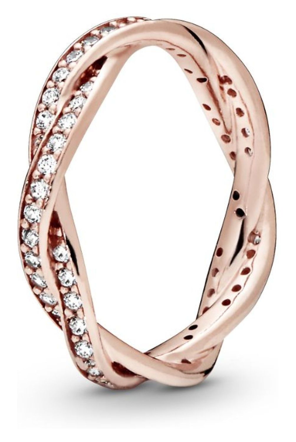 PANDORA - Anillo Pandora giro del destino Recubrimiento en Oro Rosa