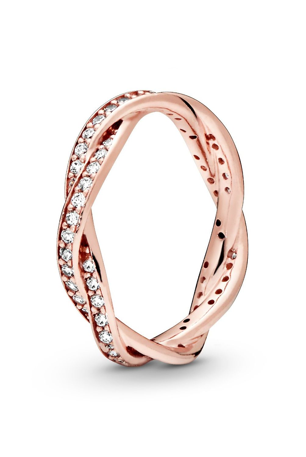 PANDORA - Anillo Pandora giro del destino Recubrimiento en Oro Rosa
