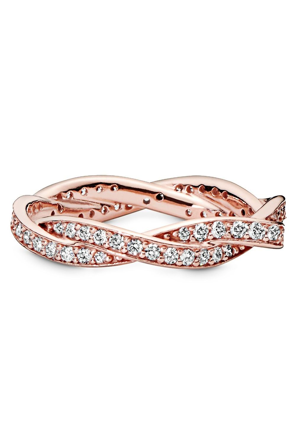 PANDORA - Anillo Pandora giro del destino Recubrimiento en Oro Rosa