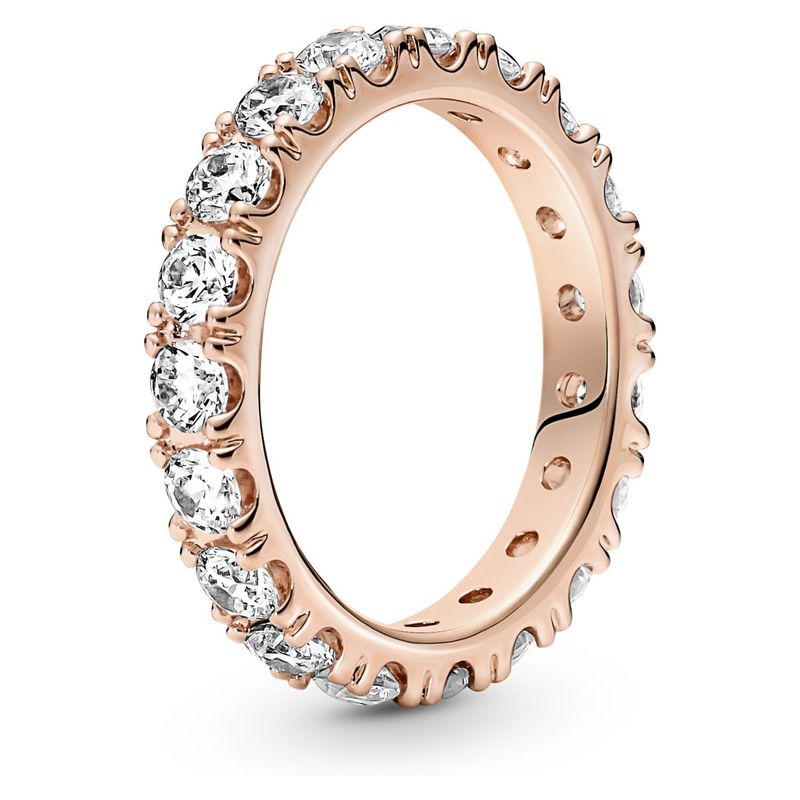 PANDORA - Anillo Pandora Eternidad Brillante Recubrimiento en Oro Rosa