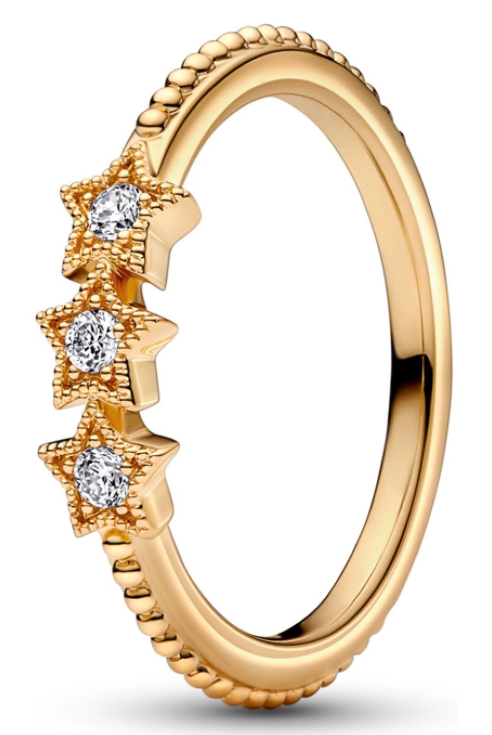 PANDORA - Anillo Pandora Estrellas Celestiales Recubrimiento en Oro