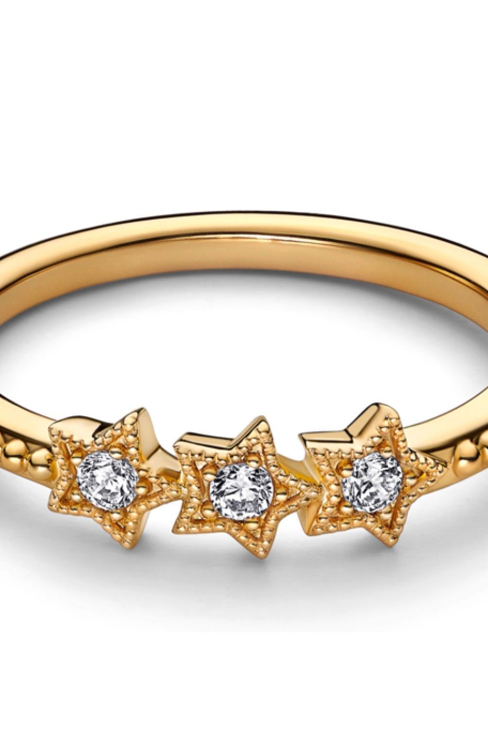 PANDORA - Anillo Pandora Estrellas Celestiales Recubrimiento en Oro