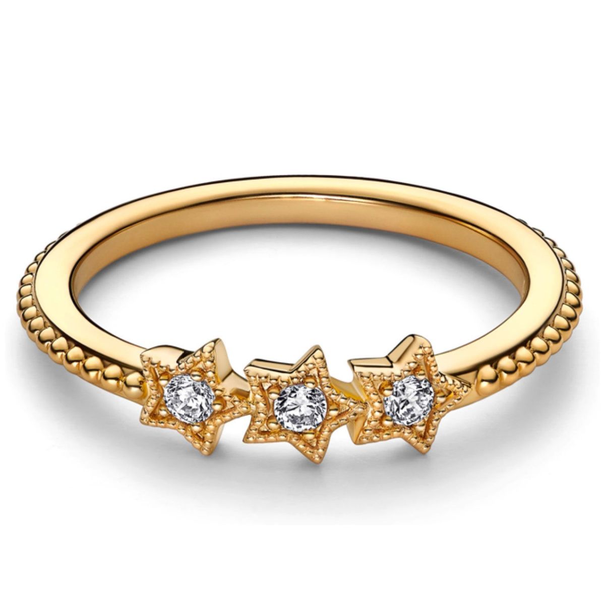 PANDORA - Anillo Pandora Estrellas Celestiales Recubrimiento en Oro