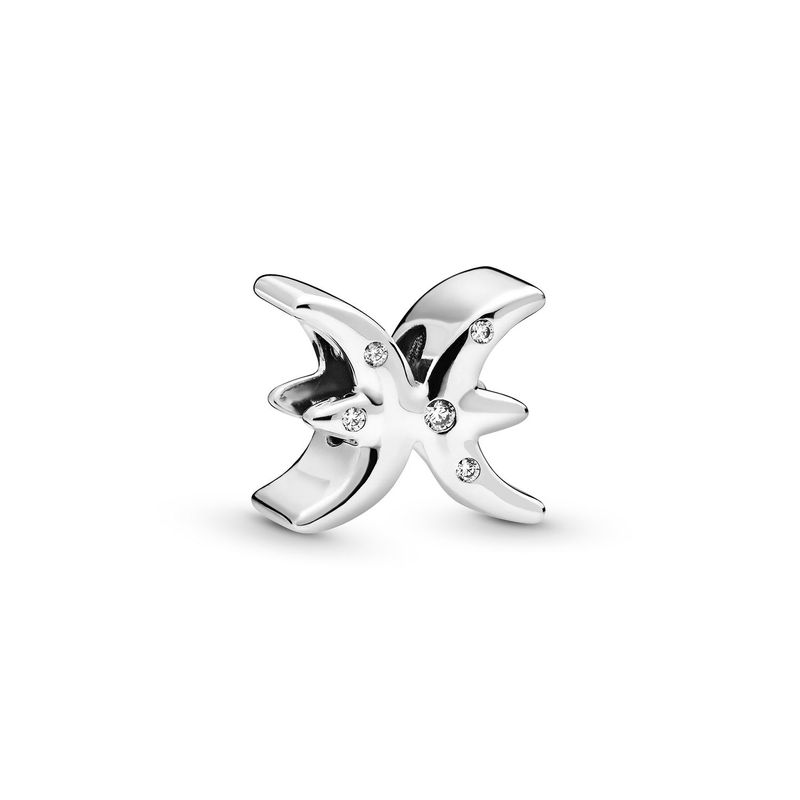 PANDORA - Charm Pandora Zodiaco Piscis Brillante Plata Esterlina