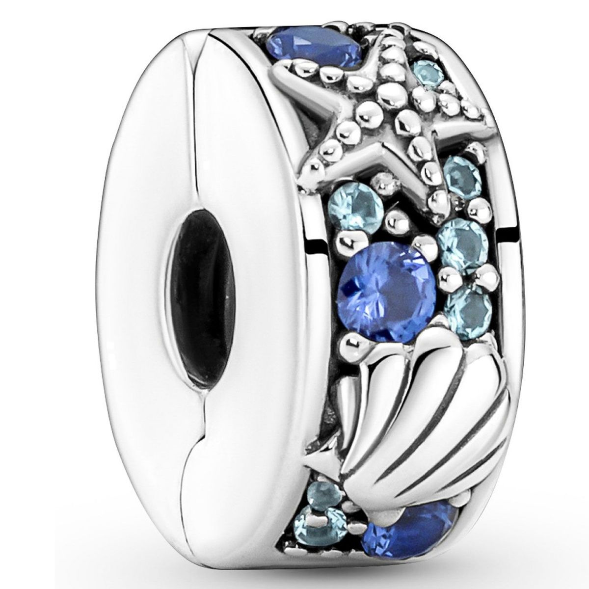 PANDORA - Clip Pandora Concha y Estrella de Mar Tropical Plata Esterlina