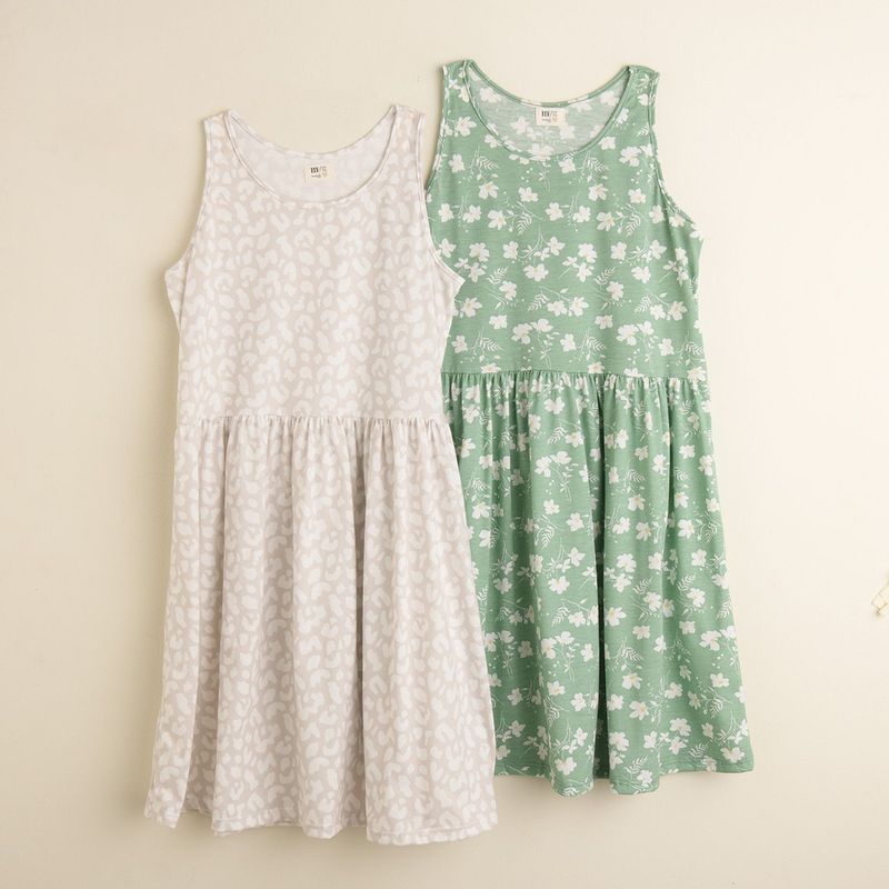 ELV - Pack de 2 Vestido para Niña en Algodón ELV