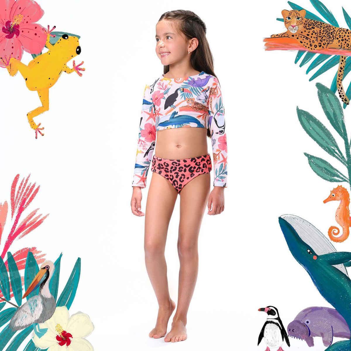PEPITA&ME - Vestido de baño Bikini Manga larga Pepita & Me x Falabella