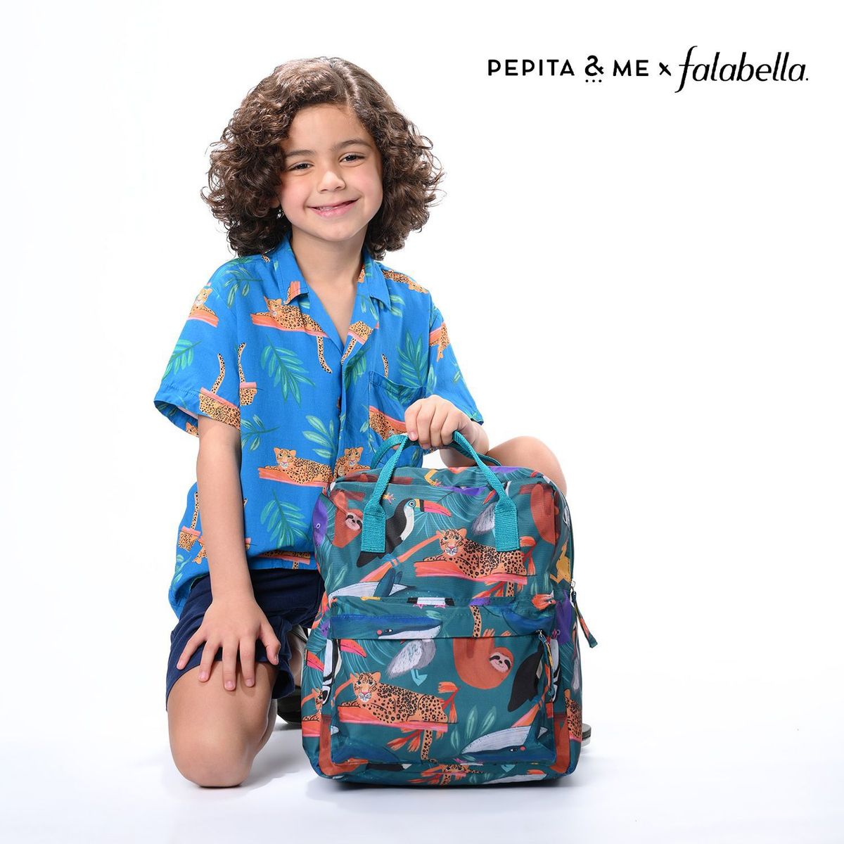 PEPITA&ME - Maleta escolar para niños Pepita & me Selva