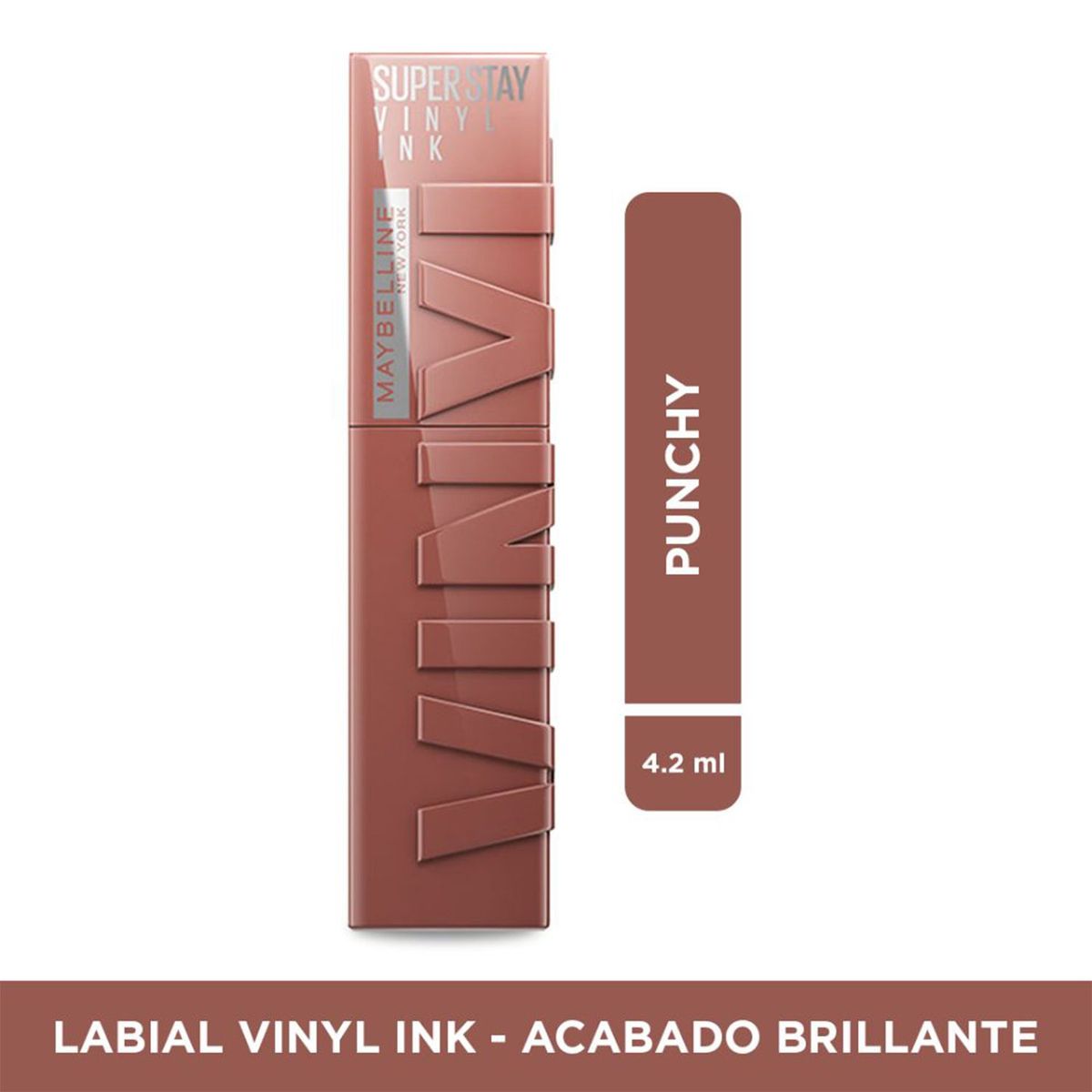 MAYBELLINE - Labial larga duración SuperStay Vinyl Ink acabado brillante Maybelline 4.2 ml