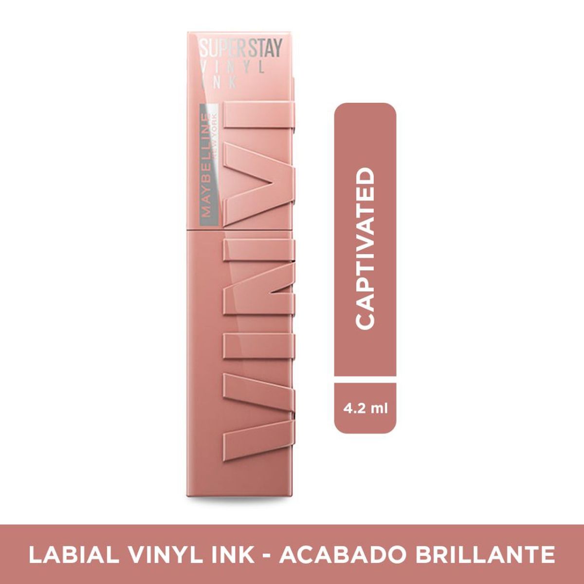 MAYBELLINE - Labial larga duración SuperStay Vinyl Ink acabado brillante Maybelline 4.2 ml
