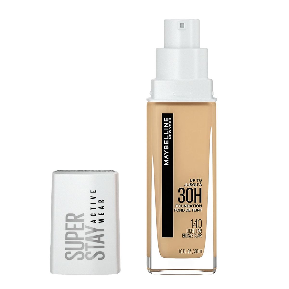 MAYBELLINE - Base de maquillaje Líquida SperStay Full Coverage Natural Beige Active Wear Maybelline 30 ml