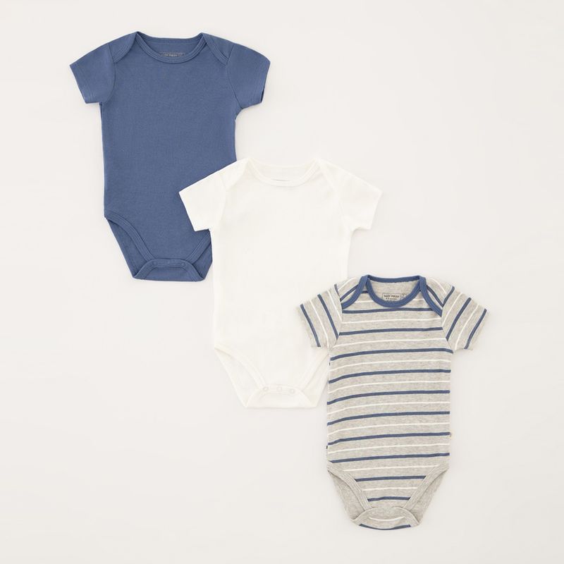 BABY FRESH - Bodies para Bebé niño Pack de 3 unidades Manga corta de Algodón Baby Fresh
