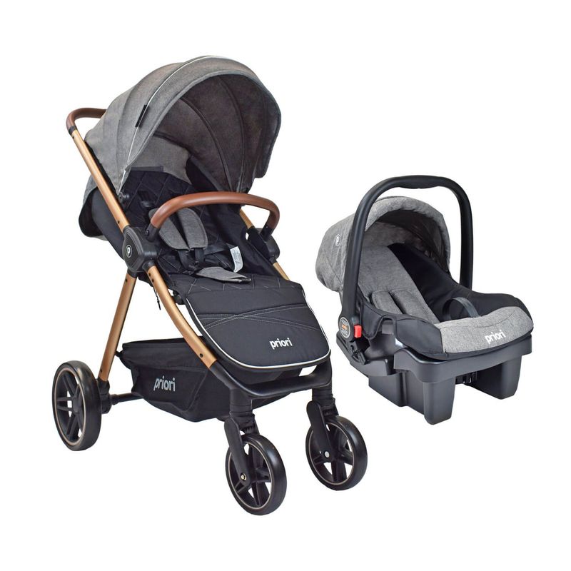 PRIORI - Coche para Bebé Travel System Priori Gris Maverick
