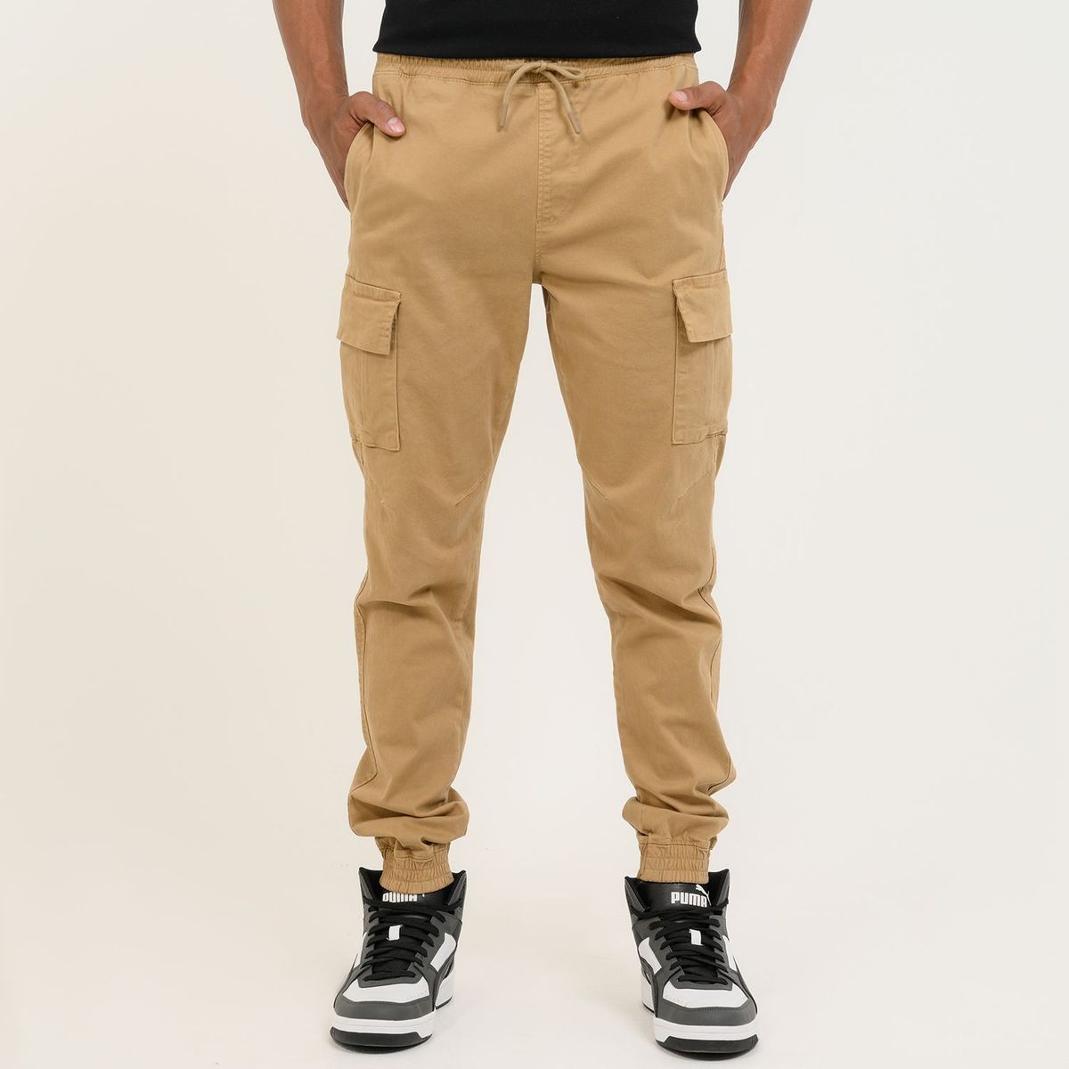 BEARCLIFF - Jogger Hombre de Algodón Largo 32 Bearcliff