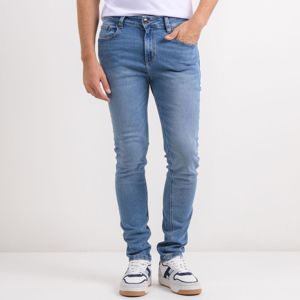BASEMENT - Jean 5 Bolsillos Hombre Skinny JDSK LILA ST Algodón BASEMENT