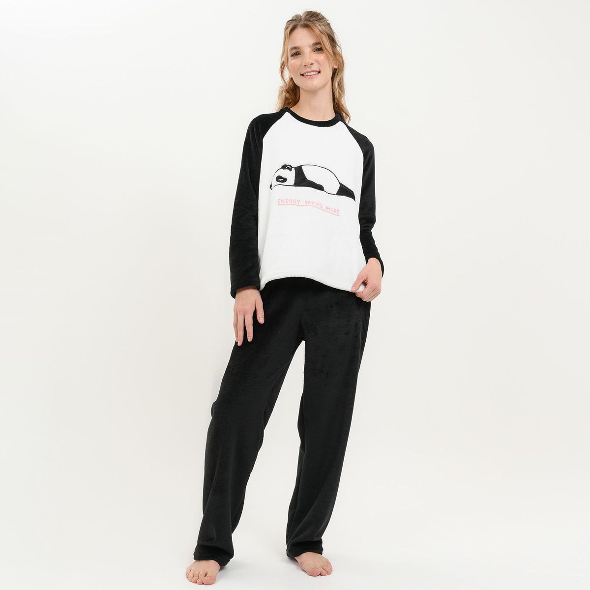 SYBILLA - Conjunto de pijama con pantalón Largo Manga larga para Mujer Sybilla