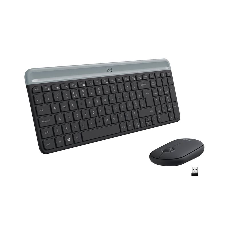 LOGITECH - Combo Logitech MK470 de teclado y mouse Inalambrico Negro