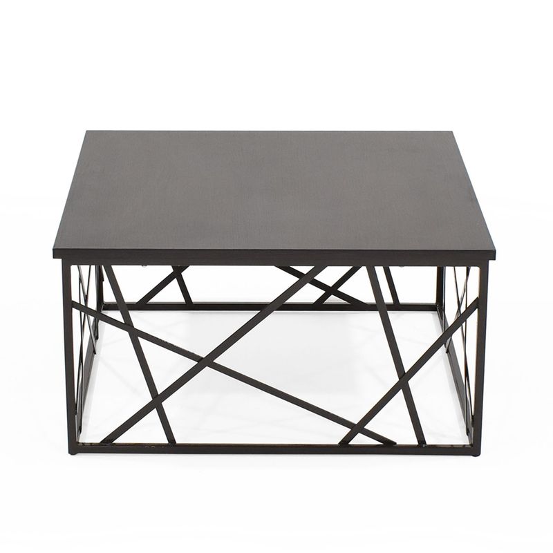 MICA - Mesa de Centro Moderna Cuadrada  en Aglomerado MDP Murano 61 x 32 x 61 cm Mica  - Mueble
