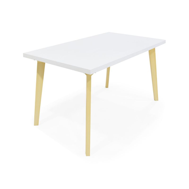 MICA - Mesa de Comedor Moderna para 6 personas en Aglomerado MDF Rectangular Mica