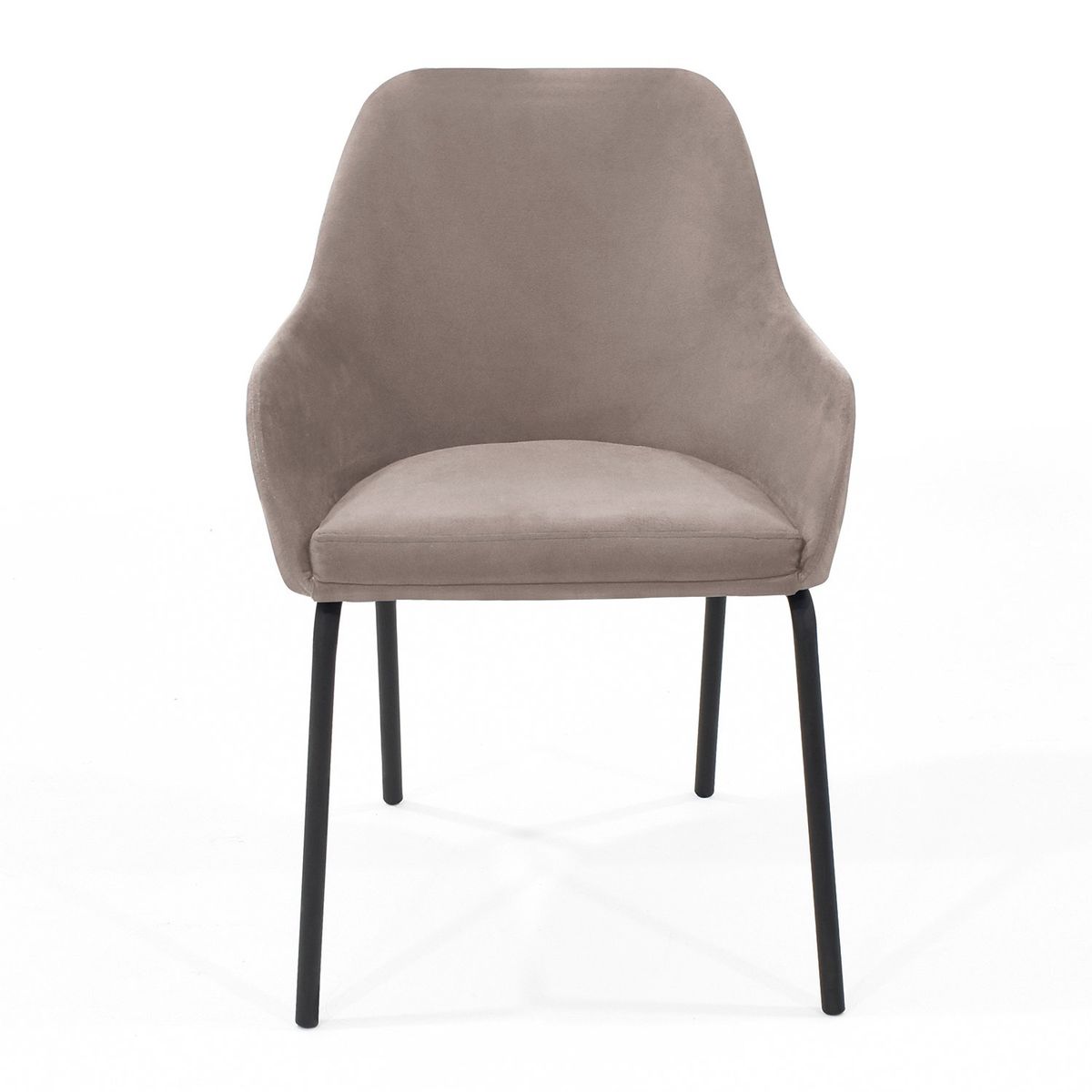 MICA - Silla de Comedor Moderna en Poliéster Beige (Incluye 1 Silla) Mica