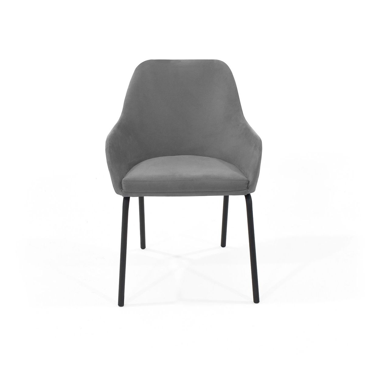 MICA - Silla de Comedor Moderna en Poliéster Gris (Incluye 1 Silla) Mica