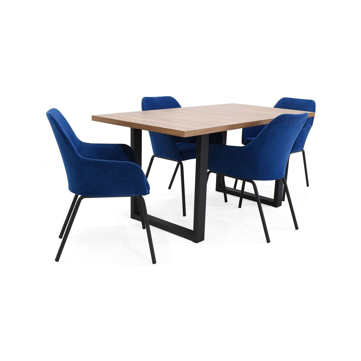 MICA - Juego de Comedor Moderno para 4 Personas (Comedor + 4 Sillas) Mica