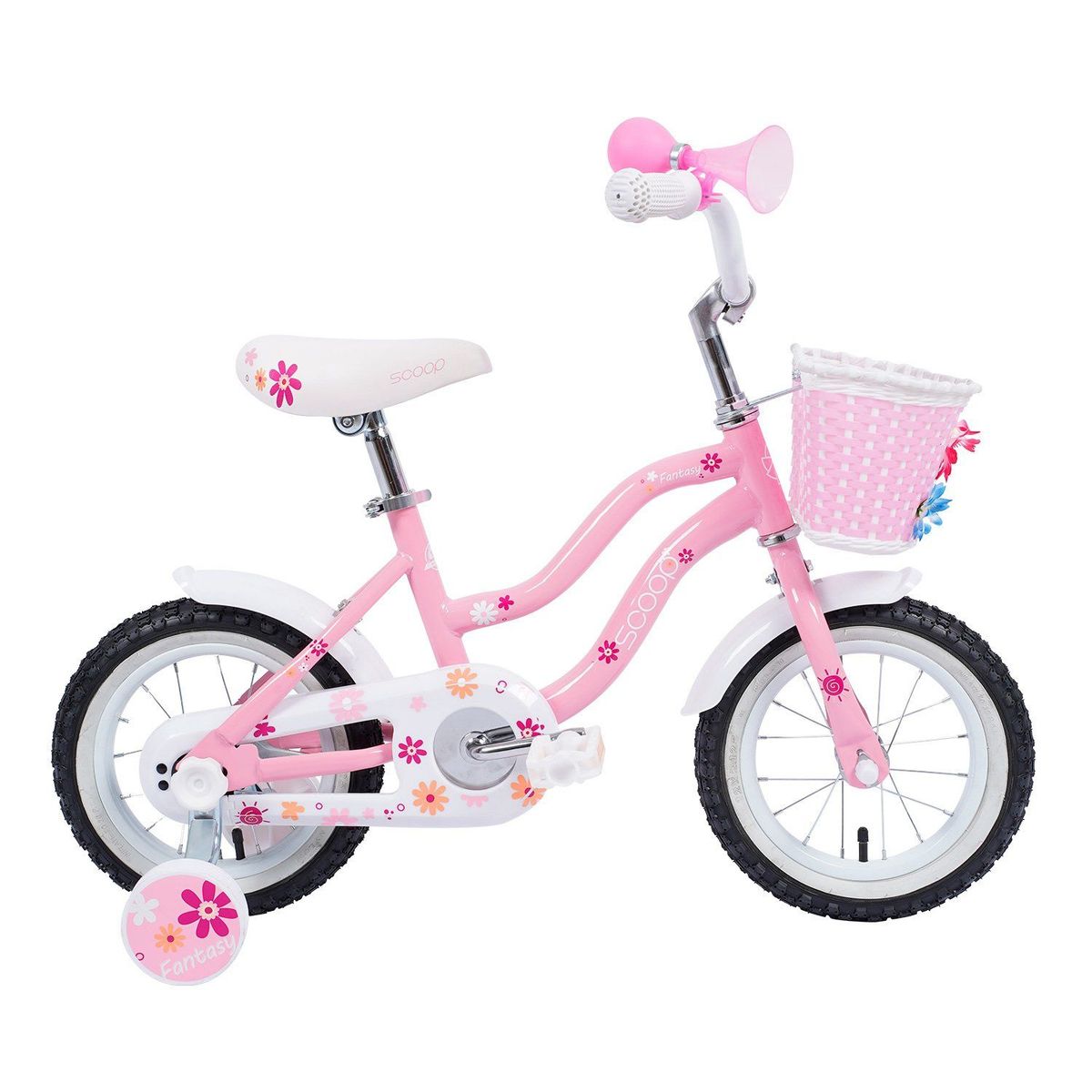 SCOOP - Bicicleta para niñas Rin 12 Scoop Fantasy