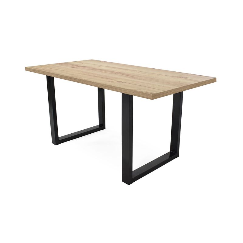 MICA - Mesa de Comedor Moderna para 6 personas en Aglomerado MDF Rectangular Mica